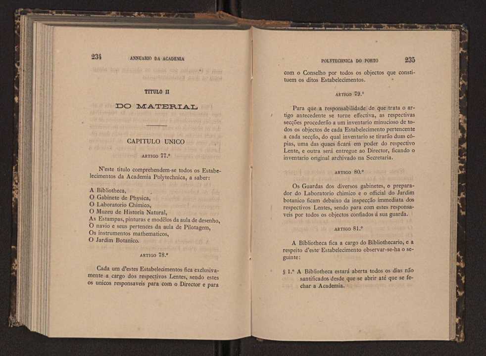 Annuario da Academia Polytechnica do Porto. A. 6 (1882-1883) / Ex. 2 122