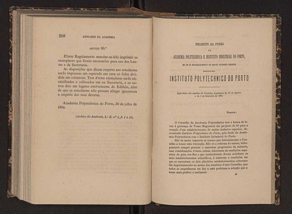 Annuario da Academia Polytechnica do Porto. A. 6 (1882-1883) / Ex. 2 125