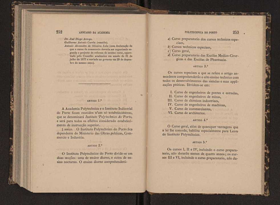 Annuario da Academia Polytechnica do Porto. A. 6 (1882-1883) / Ex. 2 131