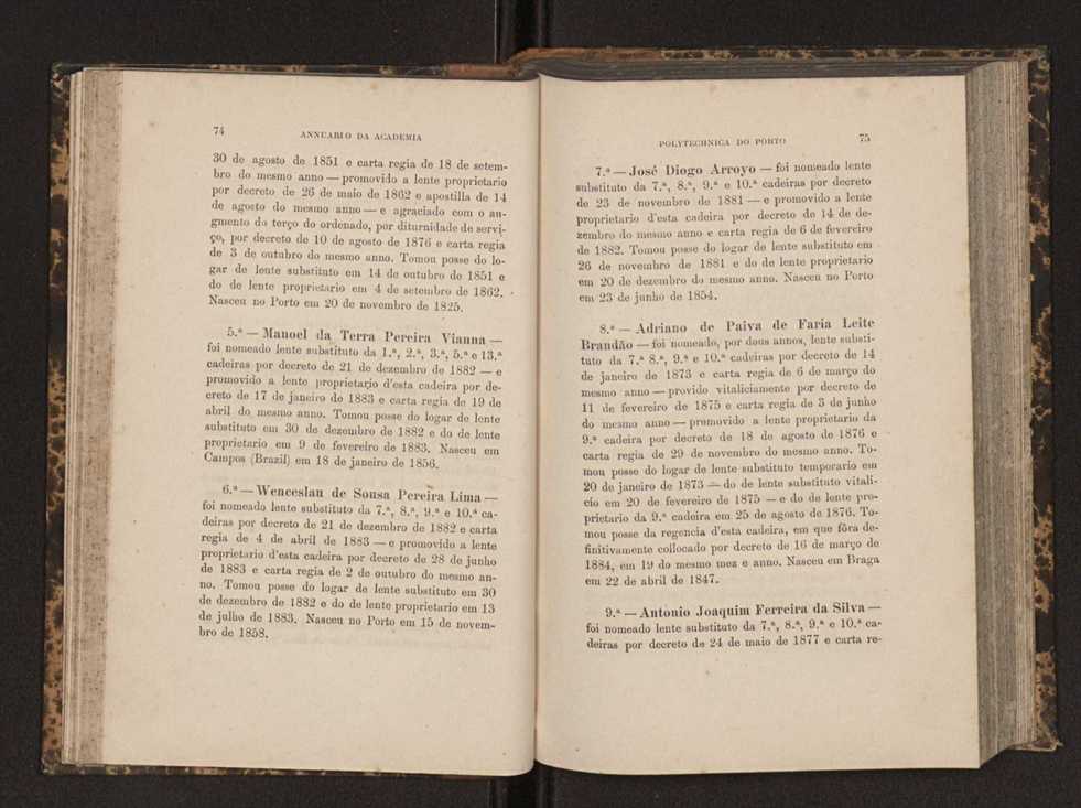 Annuario da Academia Polytechnica do Porto. A. 7 (1883-1884) / Ex. 2 39
