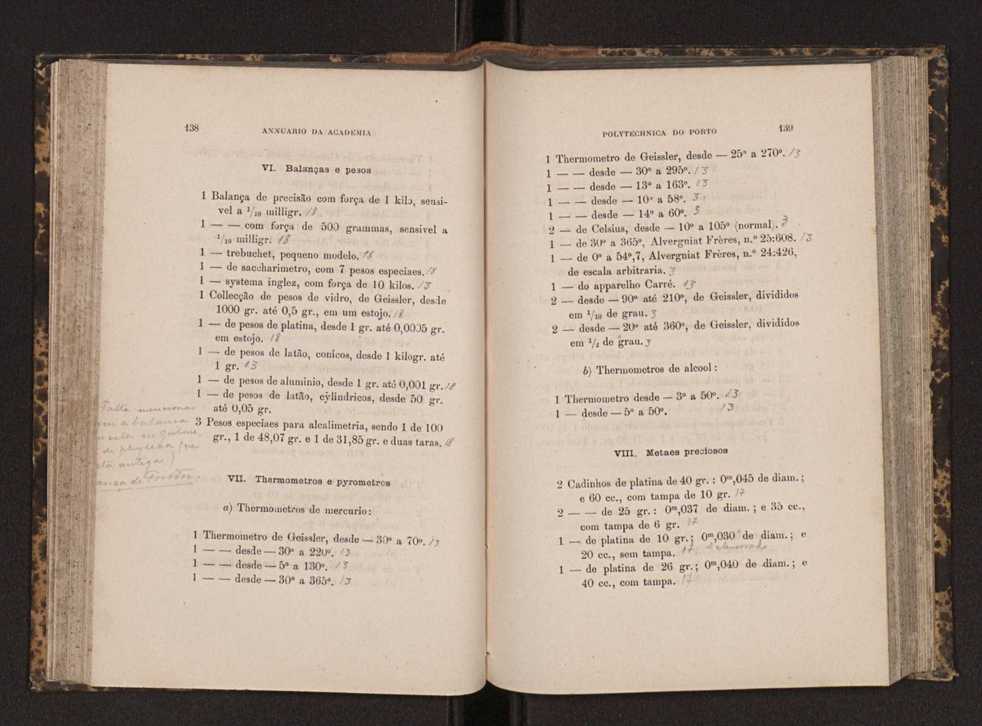 Annuario da Academia Polytechnica do Porto. A. 7 (1883-1884) / Ex. 2 71