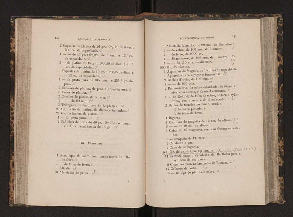 Annuario da Academia Polytechnica do Porto. A. 7 (1883-1884) / Ex. 2 72