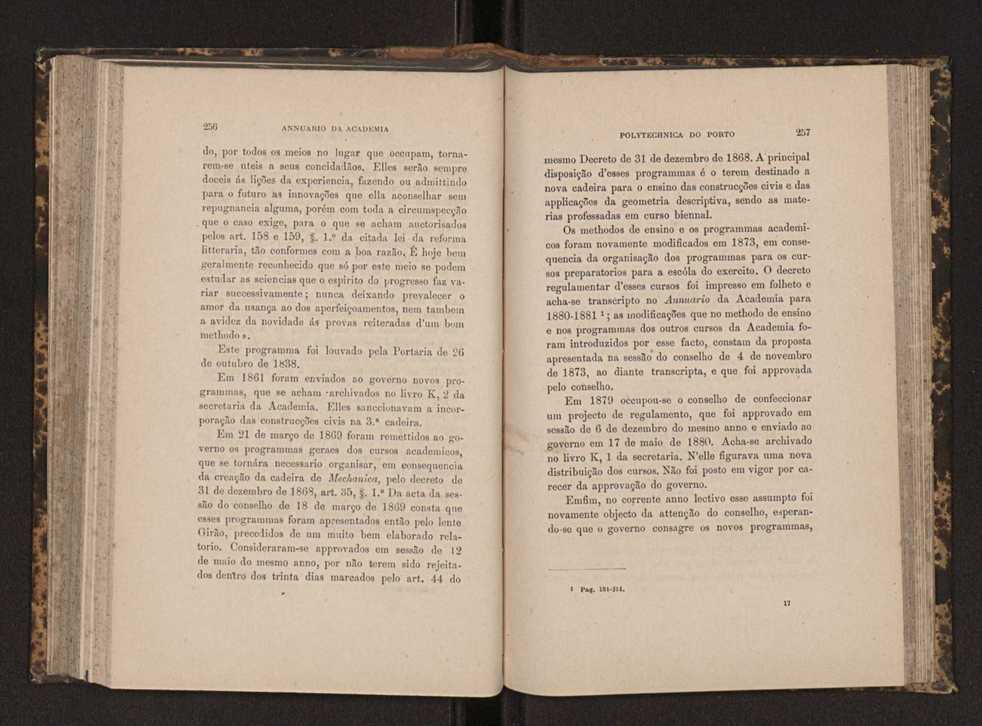 Annuario da Academia Polytechnica do Porto. A. 7 (1883-1884) / Ex. 2 130