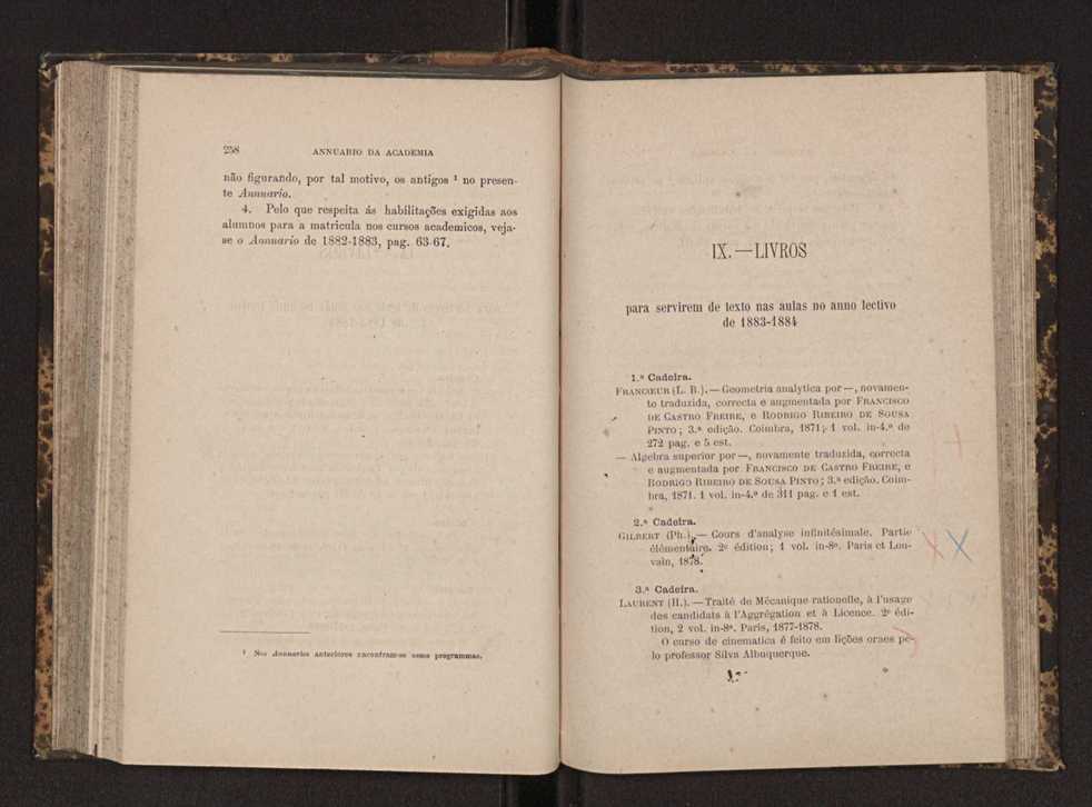 Annuario da Academia Polytechnica do Porto. A. 7 (1883-1884) / Ex. 2 131
