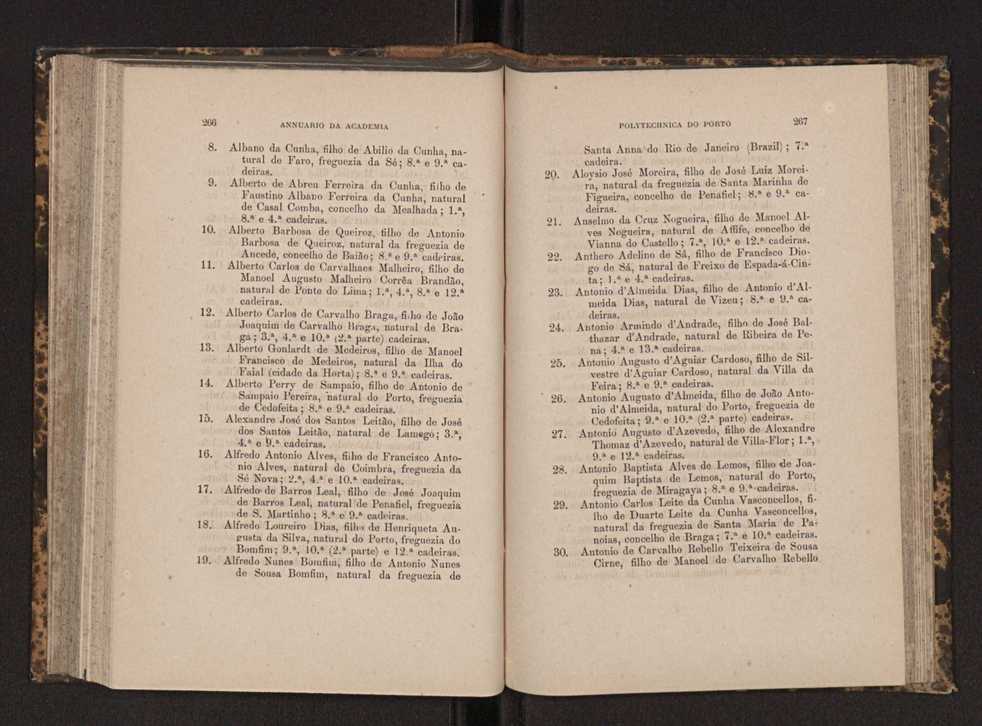 Annuario da Academia Polytechnica do Porto. A. 7 (1883-1884) / Ex. 2 135