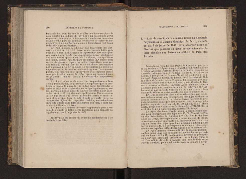 Annuario da Academia Polytechnica do Porto. A. 7 (1883-1884) / Ex. 2 155