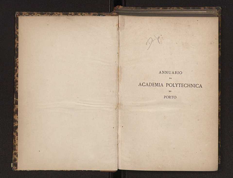 Annuario da Academia Polytechnica do Porto. A. 8 (1884-1885) / Ex. 2 2