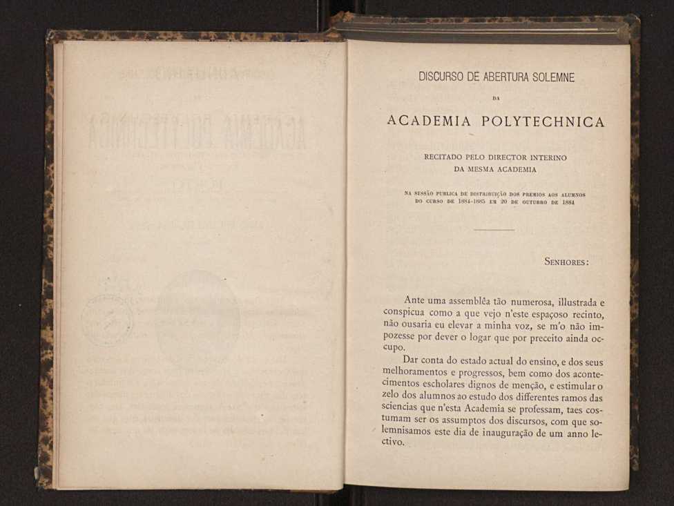 Annuario da Academia Polytechnica do Porto. A. 8 (1884-1885) / Ex. 2 4