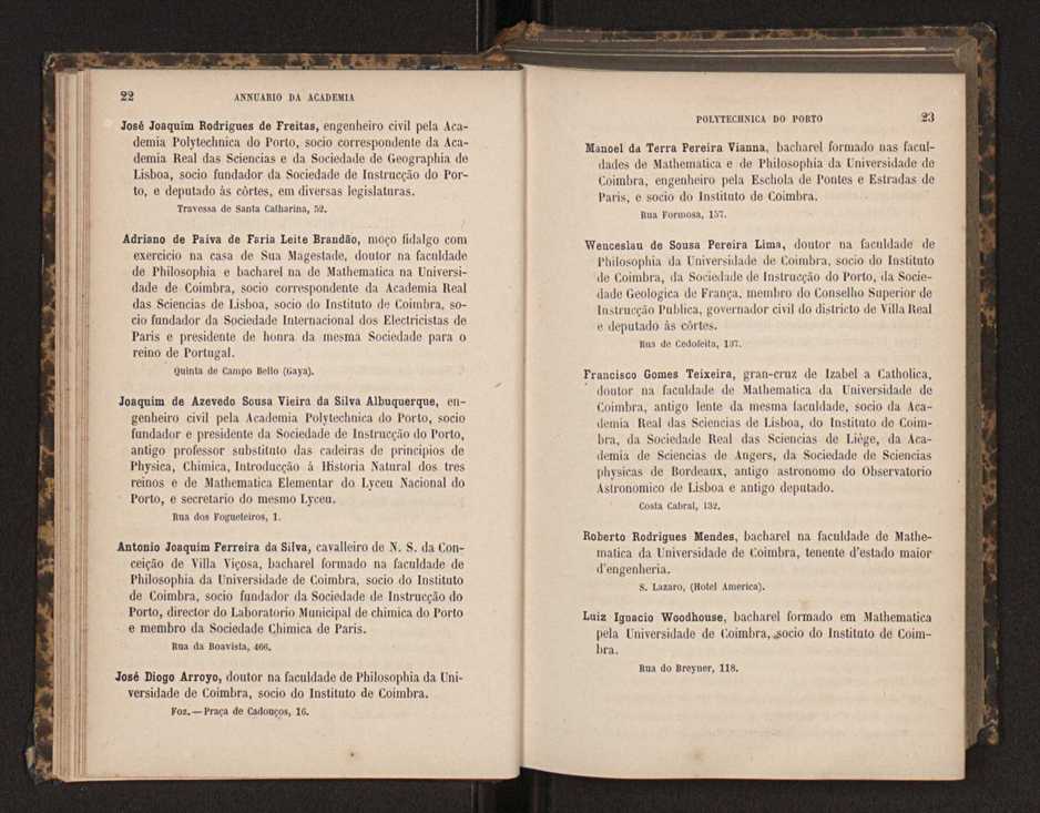 Annuario da Academia Polytechnica do Porto. A. 8 (1884-1885) / Ex. 2 14