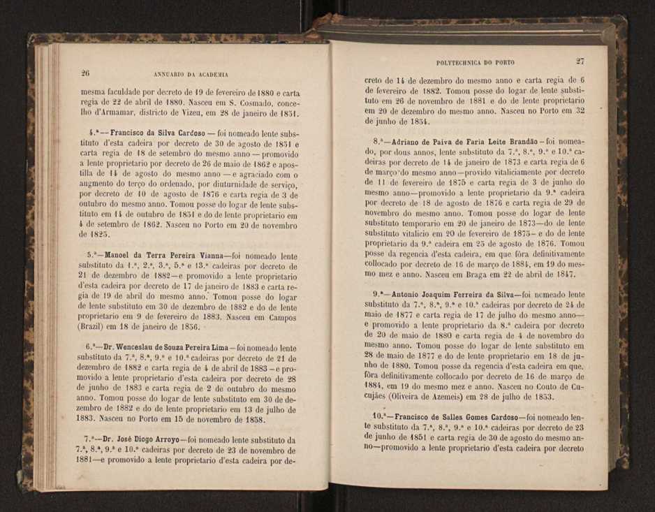 Annuario da Academia Polytechnica do Porto. A. 8 (1884-1885) / Ex. 2 16