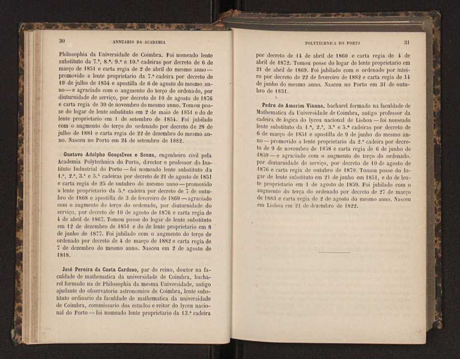 Annuario da Academia Polytechnica do Porto. A. 8 (1884-1885) / Ex. 2 18