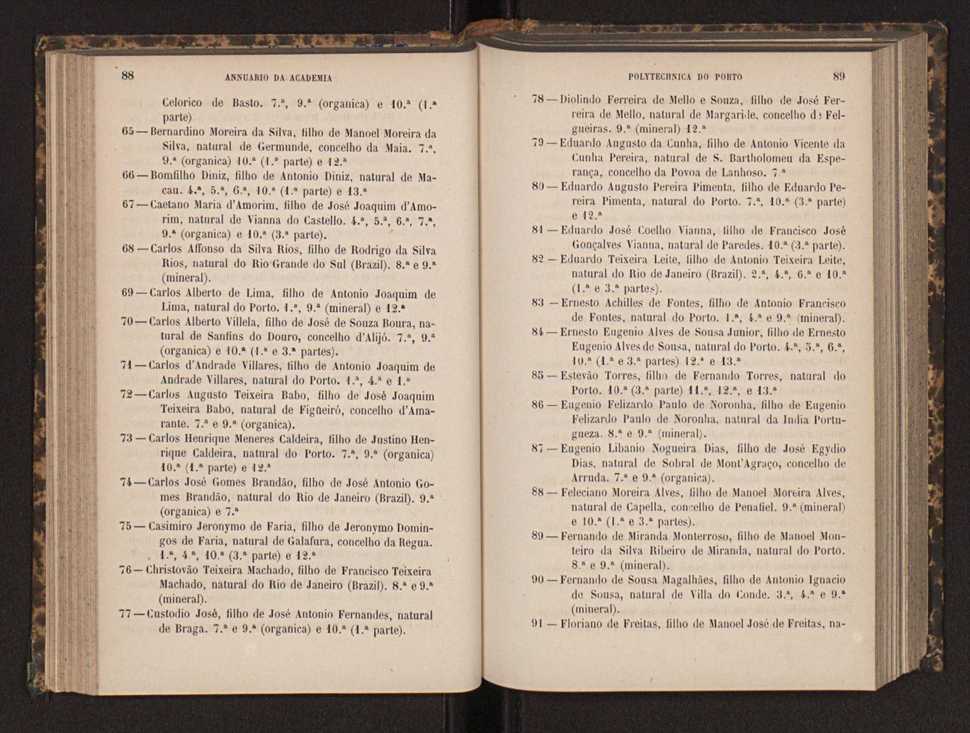 Annuario da Academia Polytechnica do Porto. A. 8 (1884-1885) / Ex. 2 47