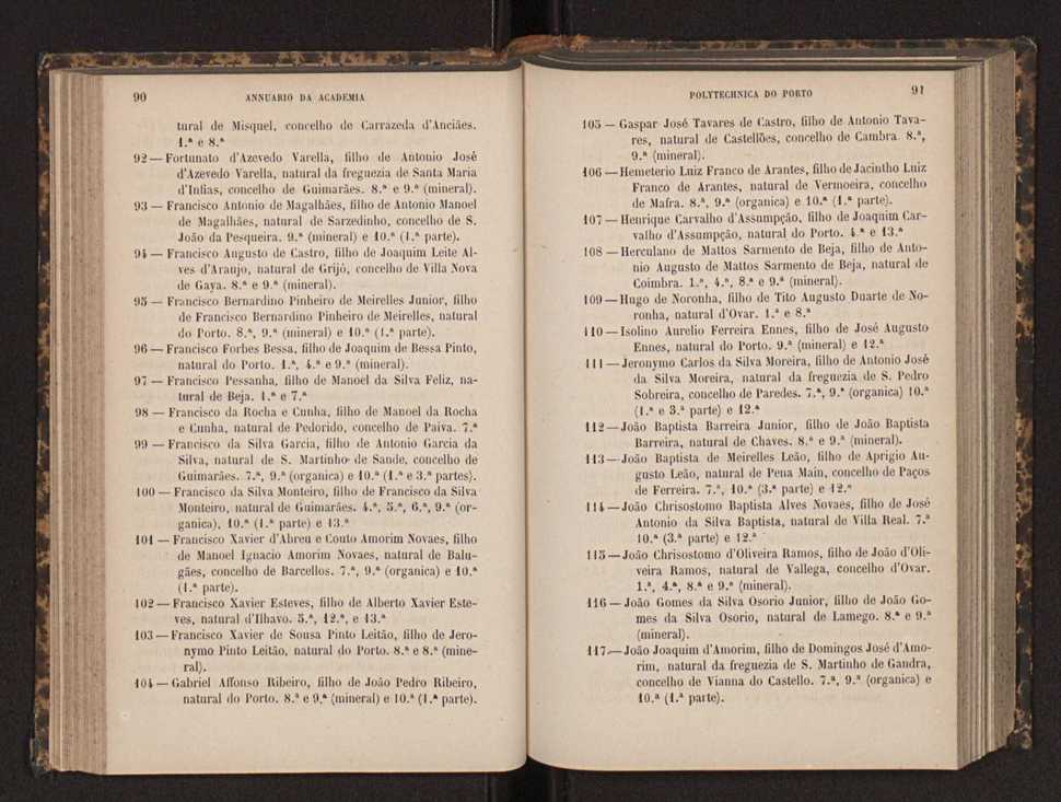 Annuario da Academia Polytechnica do Porto. A. 8 (1884-1885) / Ex. 2 48