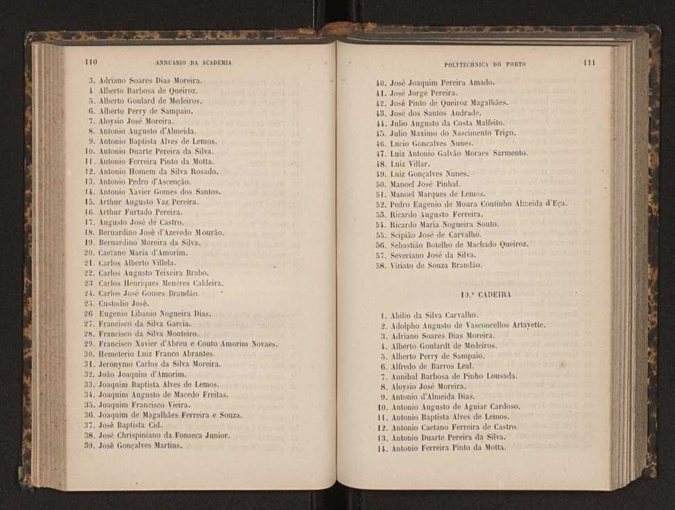 Annuario da Academia Polytechnica do Porto. A. 8 (1884-1885) / Ex. 2 58