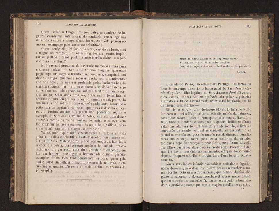 Annuario da Academia Polytechnica do Porto. A. 8 (1884-1885) / Ex. 2 100
