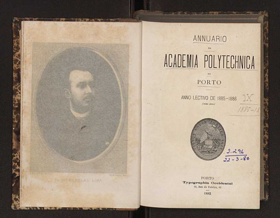 Annuario da Academia Polytechnica do Porto. A. 9 (1885-1886) / Ex. 2 4