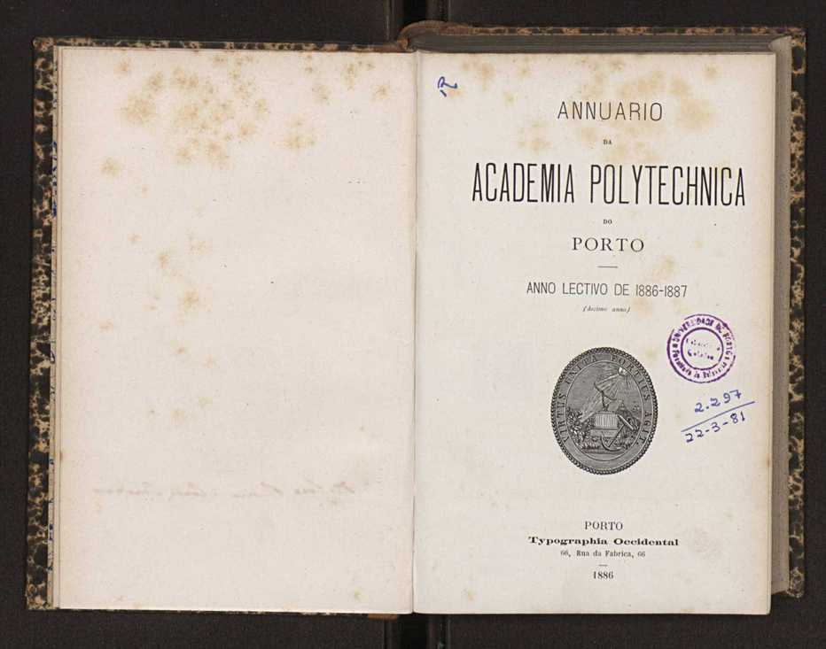 Annuario da Academia Polytechnica do Porto. A. 10 (1886-1887) / Ex. 2 4