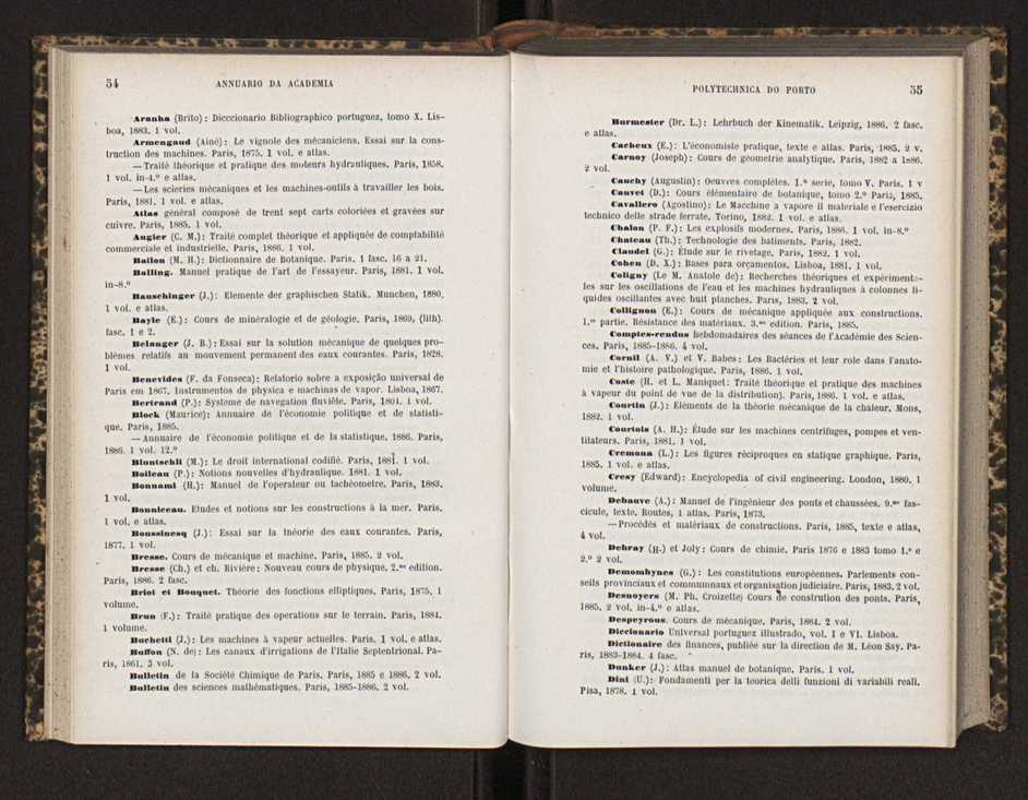 Annuario da Academia Polytechnica do Porto. A. 10 (1886-1887) / Ex. 2 30