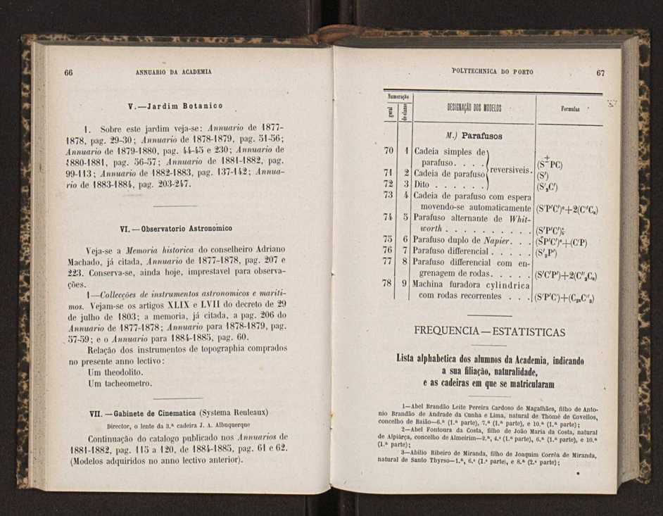 Annuario da Academia Polytechnica do Porto. A. 10 (1886-1887) / Ex. 2 36
