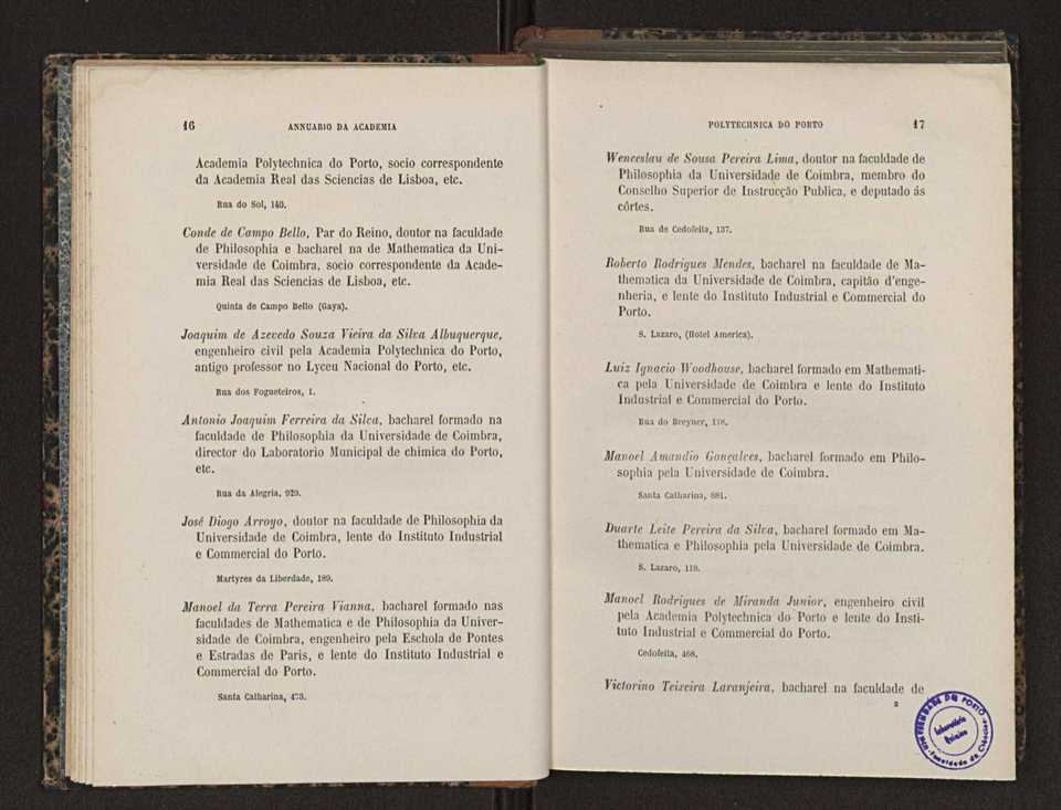 Annuario da Academia Polytechnica do Porto. A. 12 (1888-1889) / Ex. 2 10