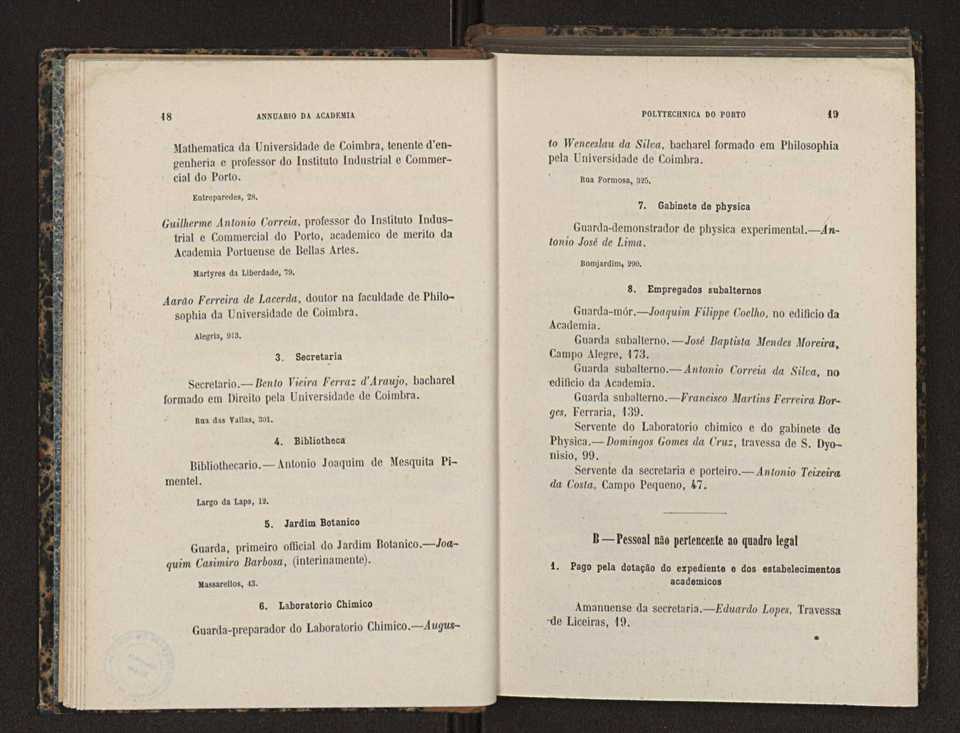 Annuario da Academia Polytechnica do Porto. A. 12 (1888-1889) / Ex. 2 11
