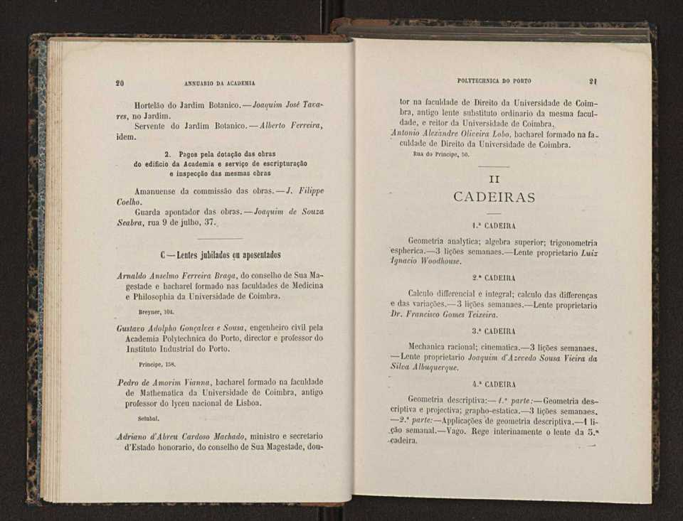 Annuario da Academia Polytechnica do Porto. A. 12 (1888-1889) / Ex. 2 12