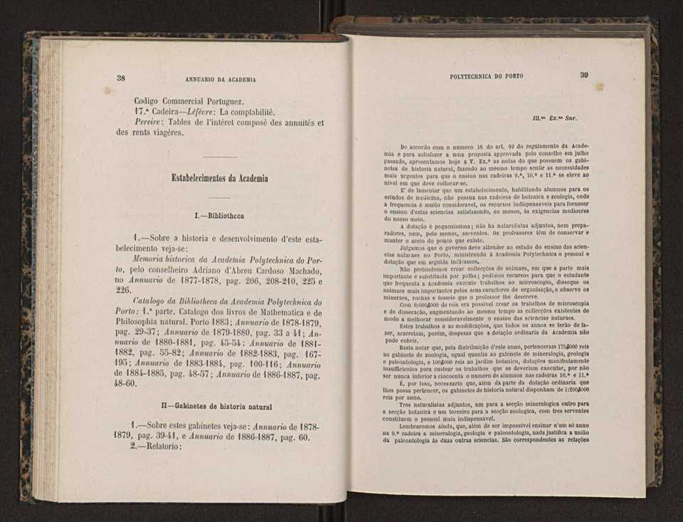 Annuario da Academia Polytechnica do Porto. A. 12 (1888-1889) / Ex. 2 21