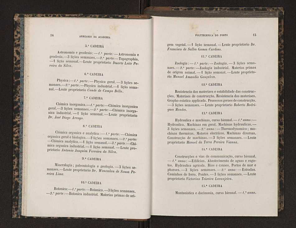 Annuario da Academia Polytechnica do Porto. A. 13 (1889-1890) / Ex. 2 9