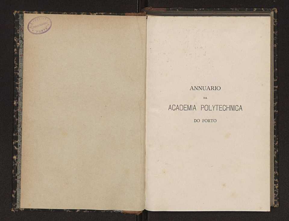 Annuario da Academia Polytechnica do Porto. A. 14 (1890-1891) / Ex. 2 2