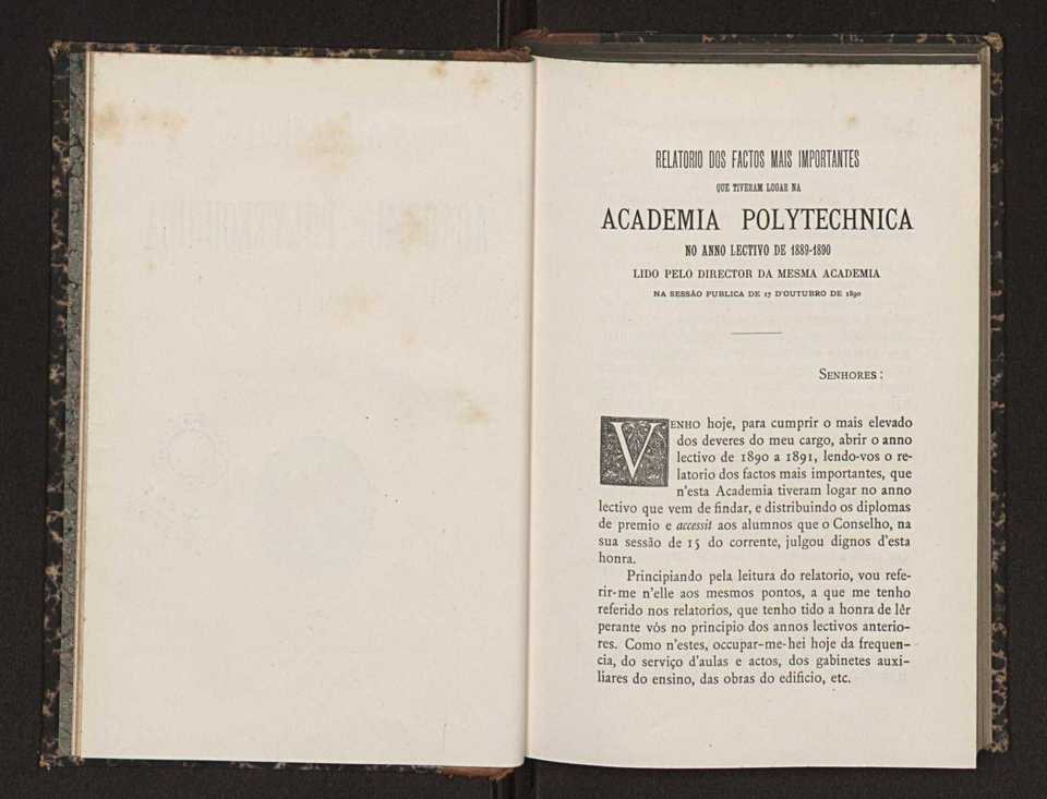 Annuario da Academia Polytechnica do Porto. A. 14 (1890-1891) / Ex. 2 6