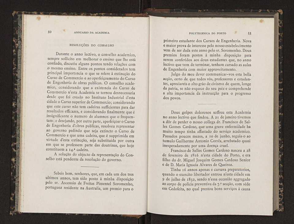 Annuario da Academia Polytechnica do Porto. A. 14 (1890-1891) / Ex. 2 9