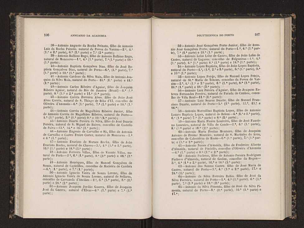 Annuario da Academia Polytechnica do Porto. A. 14 (1890-1891) / Ex. 2 57