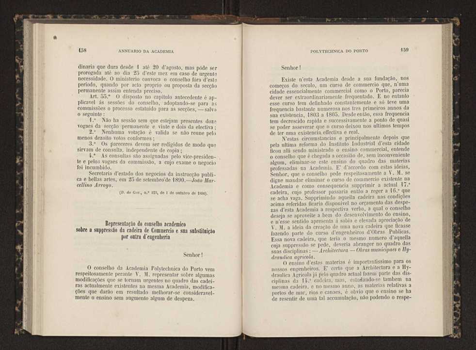 Annuario da Academia Polytechnica do Porto. A. 14 (1890-1891) / Ex. 2 84