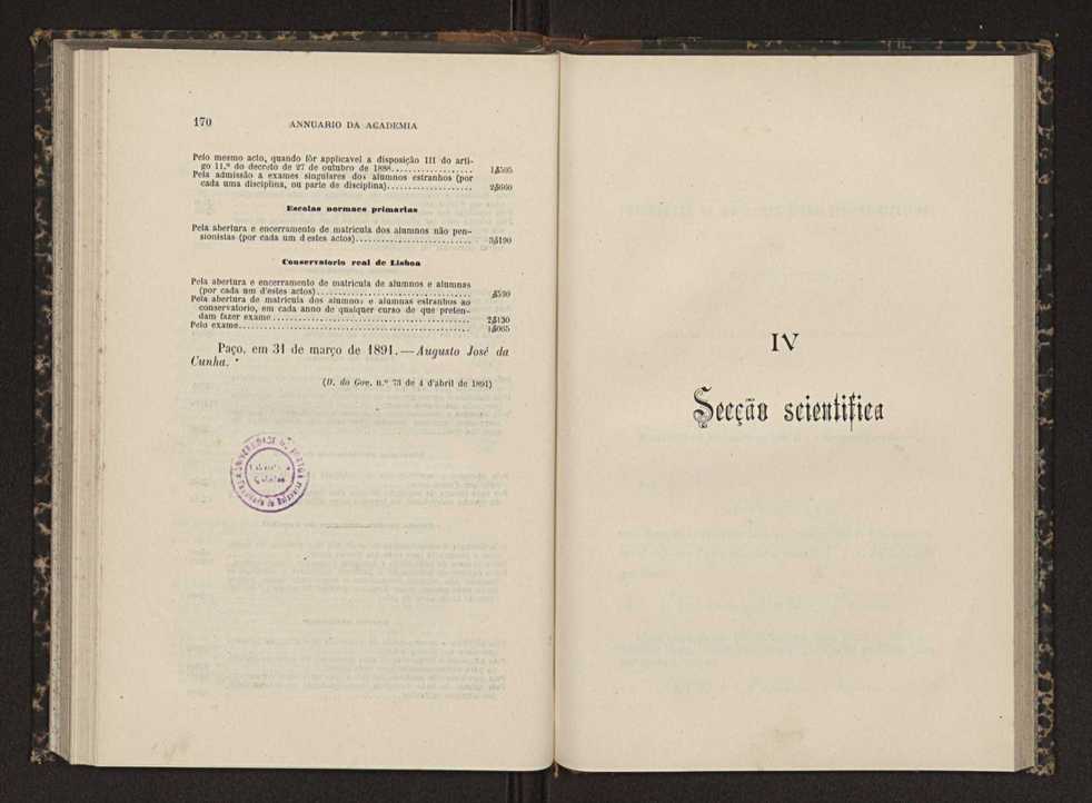 Annuario da Academia Polytechnica do Porto. A. 14 (1890-1891) / Ex. 2 90