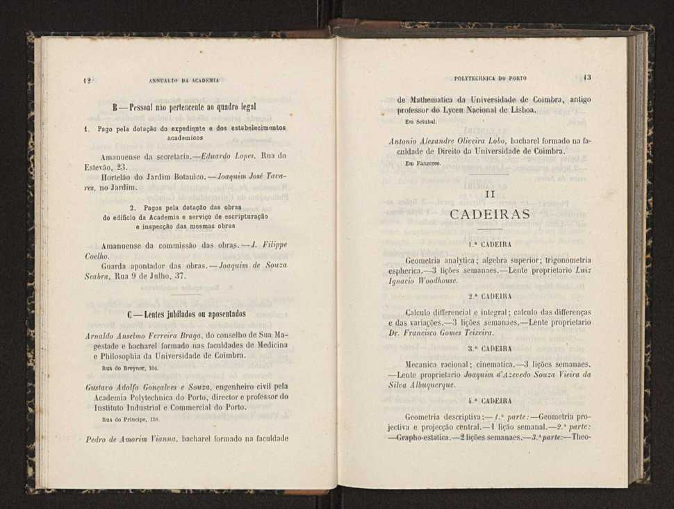 Annuario da Academia Polytechnica do Porto. A. 15 (1891-1892) / Ex. 2 9