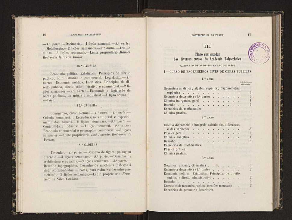 Annuario da Academia Polytechnica do Porto. A. 15 (1891-1892) / Ex. 2 11