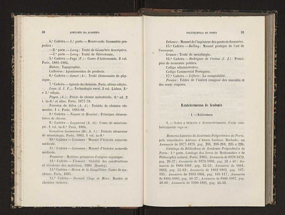 Annuario da Academia Polytechnica do Porto. A. 15 (1891-1892) / Ex. 2 18