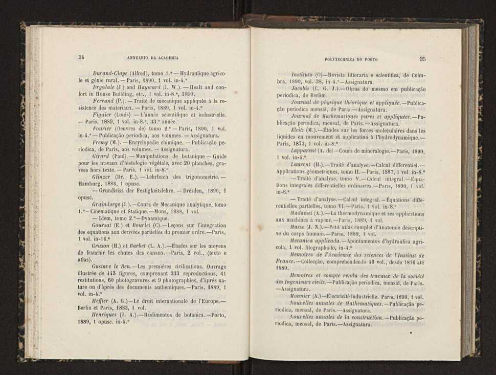 Annuario da Academia Polytechnica do Porto. A. 15 (1891-1892) / Ex. 2 20