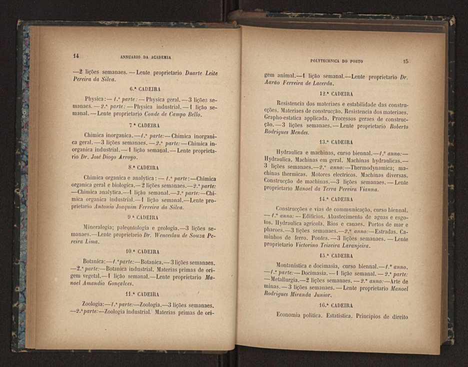 Annuario da Academia Polytechnica do Porto. A. 16 (1892-1893) / Ex. 2 9