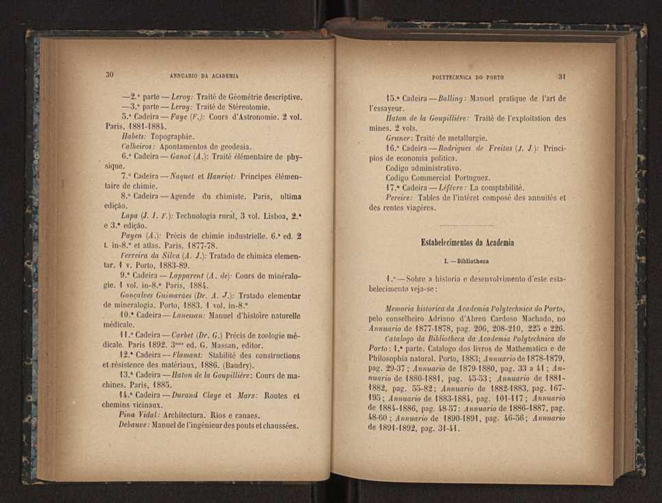 Annuario da Academia Polytechnica do Porto. A. 16 (1892-1893) / Ex. 2 17