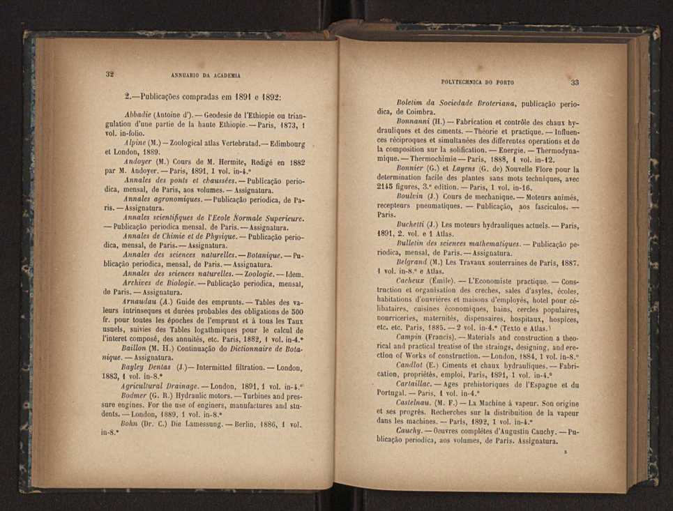 Annuario da Academia Polytechnica do Porto. A. 16 (1892-1893) / Ex. 2 18