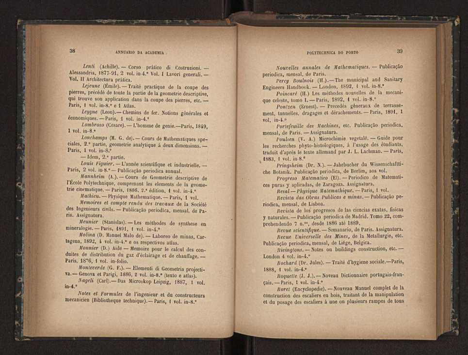 Annuario da Academia Polytechnica do Porto. A. 16 (1892-1893) / Ex. 2 21