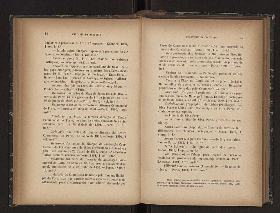 Annuario da Academia Polytechnica do Porto. A. 16 (1892-1893) / Ex. 2 25