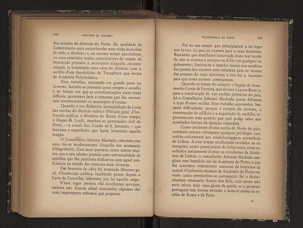 Annuario da Academia Polytechnica do Porto. A. 16 (1892-1893) / Ex. 2 100