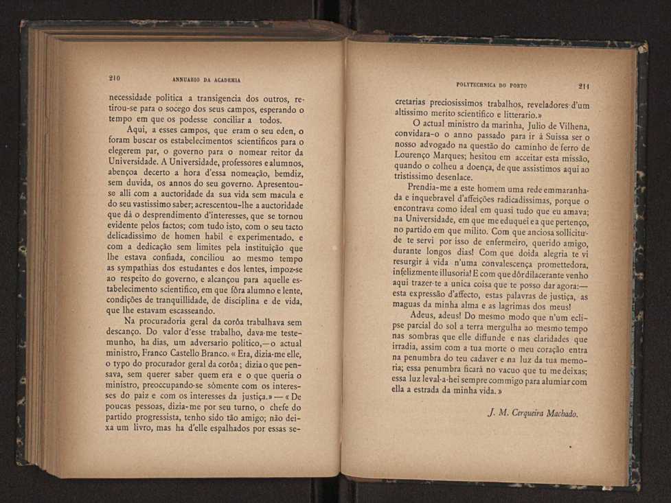 Annuario da Academia Polytechnica do Porto. A. 16 (1892-1893) / Ex. 2 109