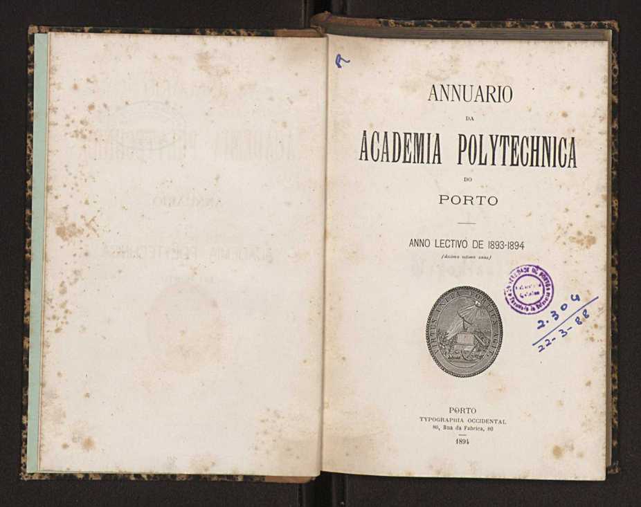 Annuario da Academia Polytechnica do Porto. A. 17 (1893-1894) / Ex. 2 4