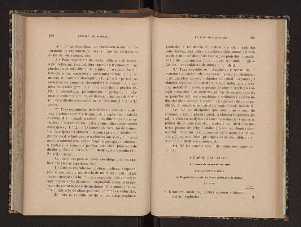 Annuario da Academia Polytechnica do Porto. A. 17 (1893-1894) / Ex. 2 106