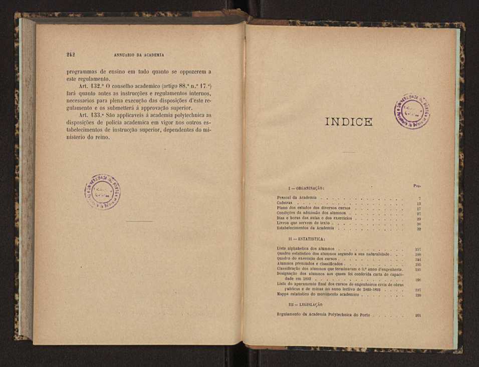Annuario da Academia Polytechnica do Porto. A. 17 (1893-1894) / Ex. 2 126