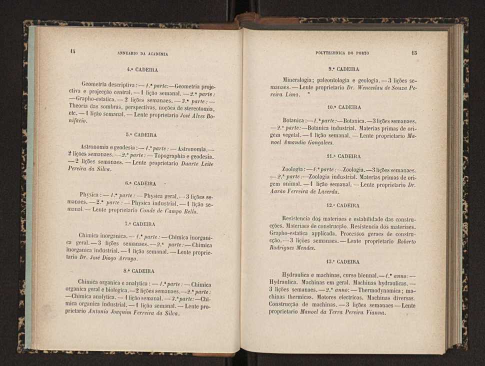 Annuario da Academia Polytechnica do Porto. A. 18 (1894-1895) / Ex. 2 9