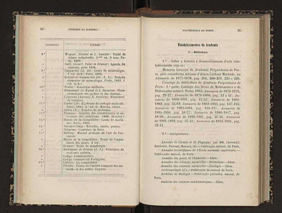Annuario da Academia Polytechnica do Porto. A. 18 (1894-1895) / Ex. 2 17